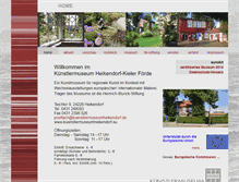 Tablet Screenshot of kuenstlermuseumheikendorf.de
